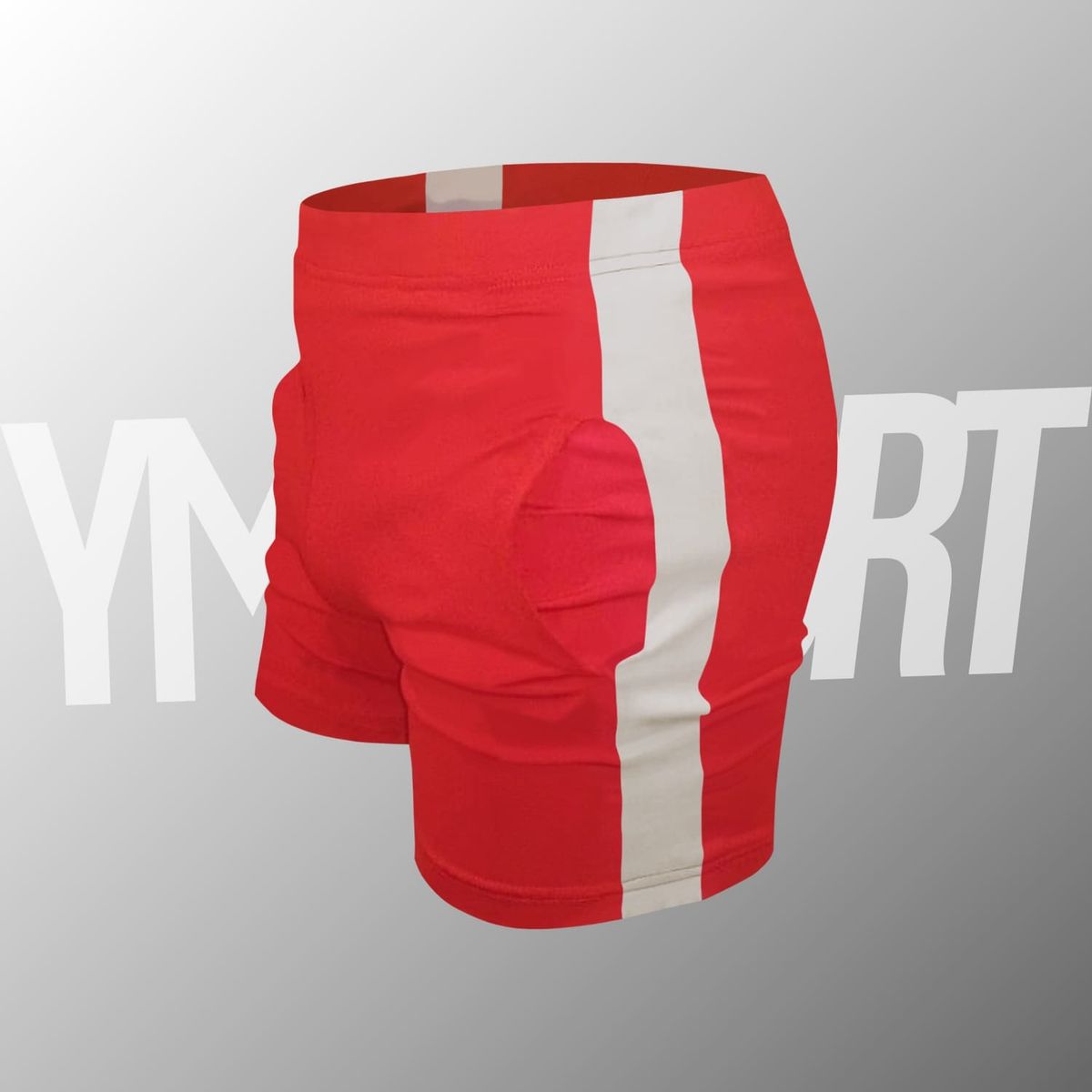 YML SPORT - Short de Entrenamiento Hombre - Short GYM Rojo - YML SPORT