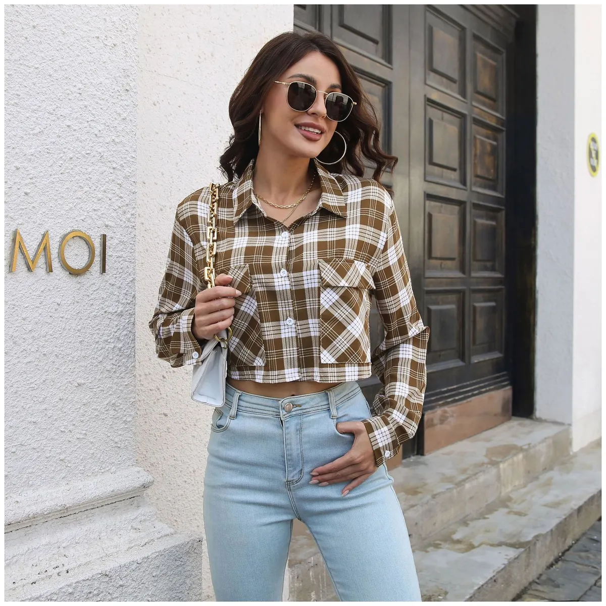 RINODERINA - Blusa Corta Manga Larga RinoDeRina - Regalo