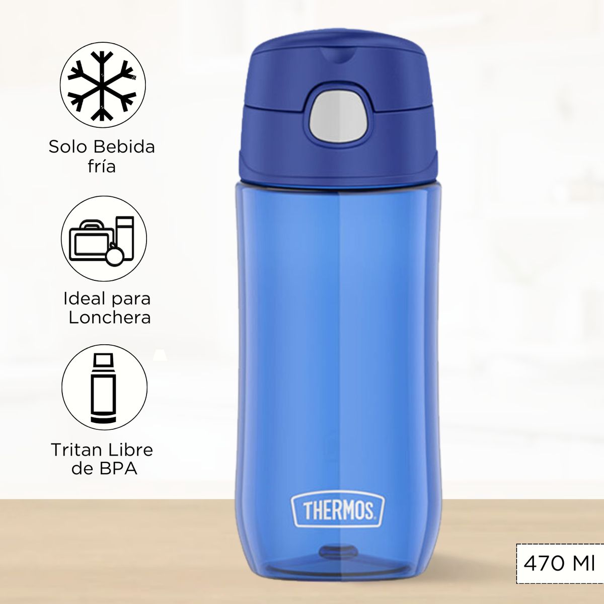 THERMOS - Tomatodo para niños FUN 470 Ml Azul
