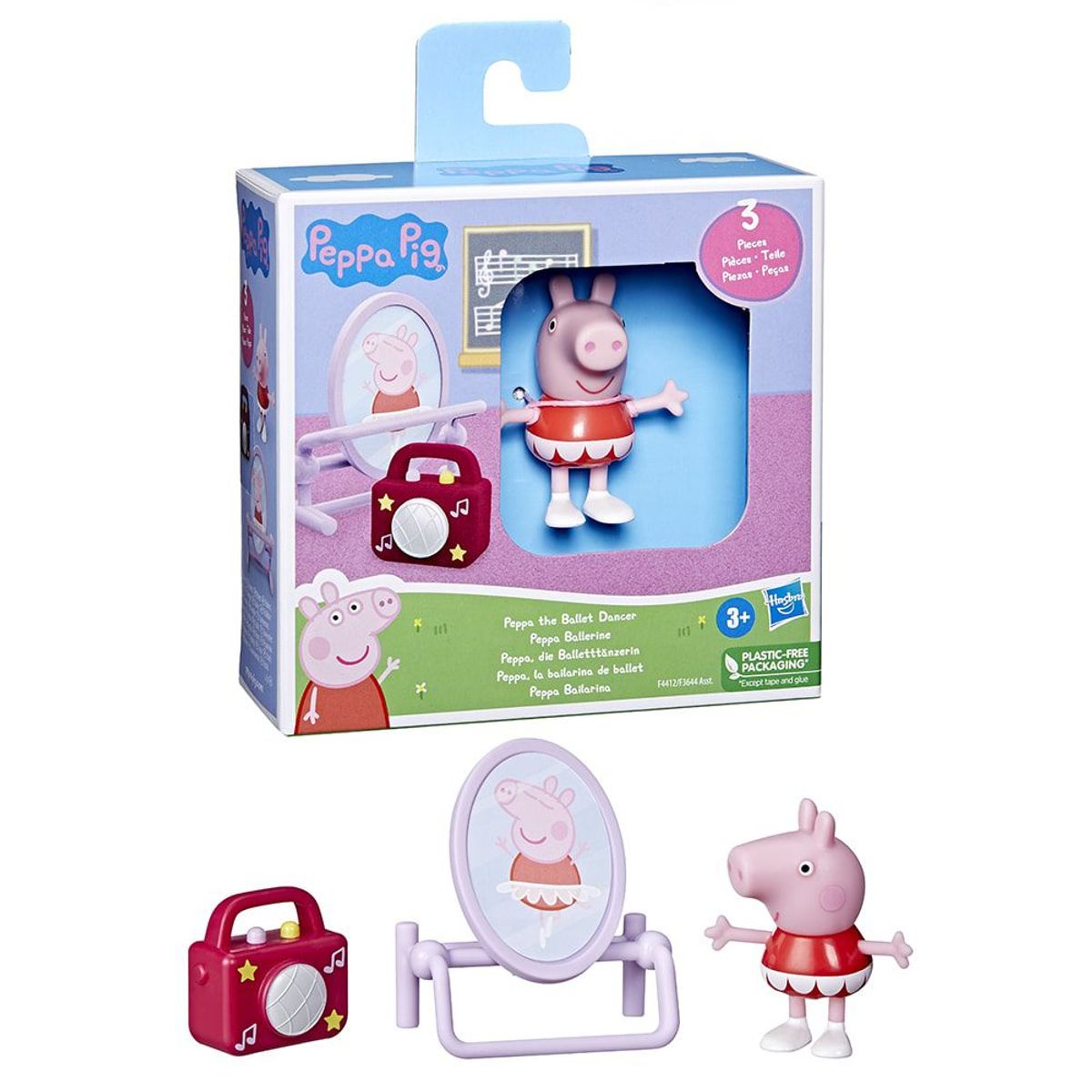 PEPPA PIG - Peppa Pig Bailarina de Ballet con Accesorios 6 cm