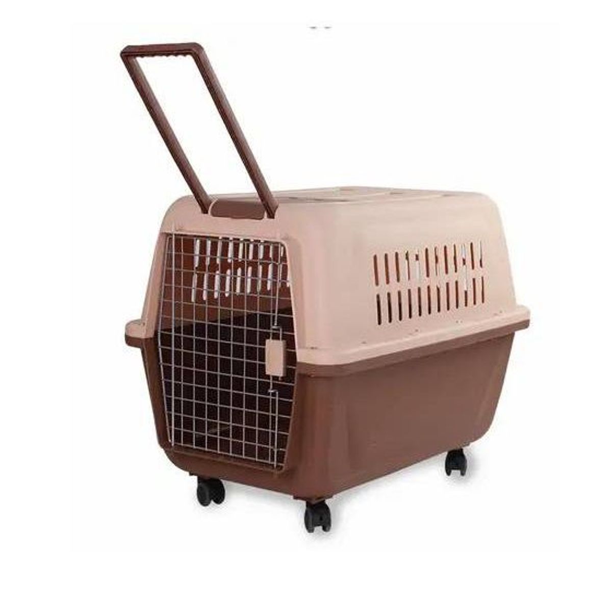 GENERICO - Kennel transportador L80 piso impermeable - marron