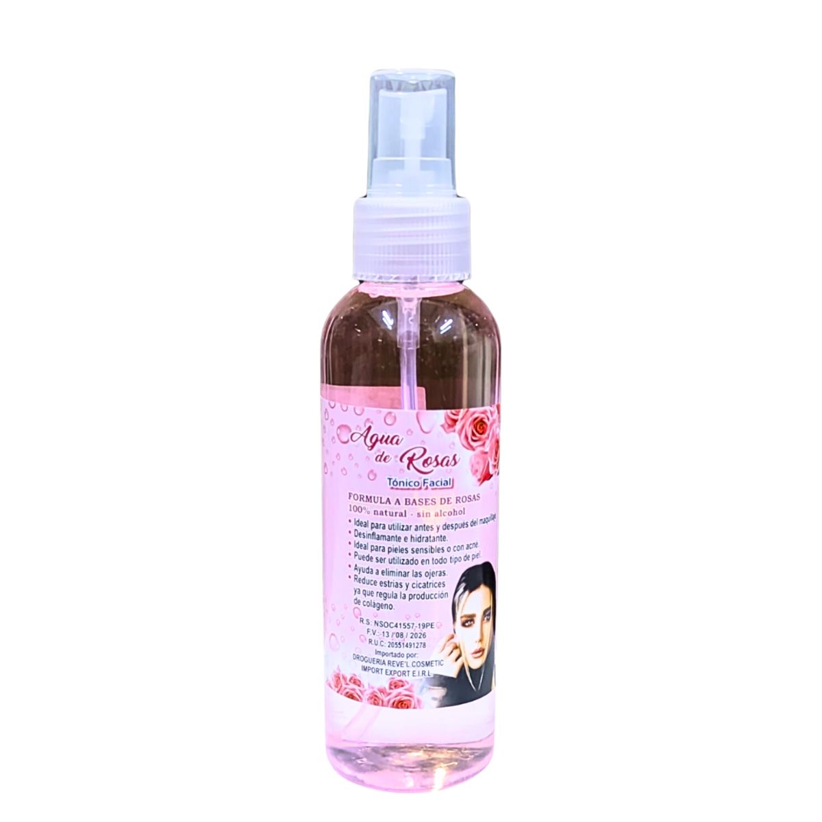 REVEL - Agua de Rosas 120ml con Ácido hialurónico