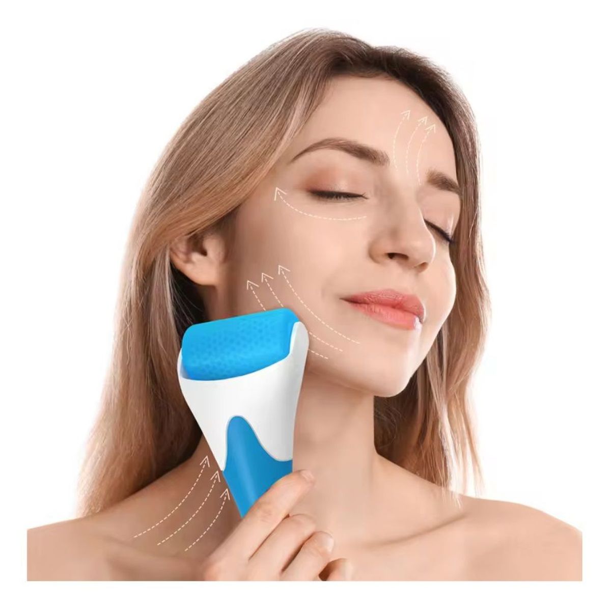 GENERICO - Ice Roller - Rodillo masajeador frío para rostro y cuerpo