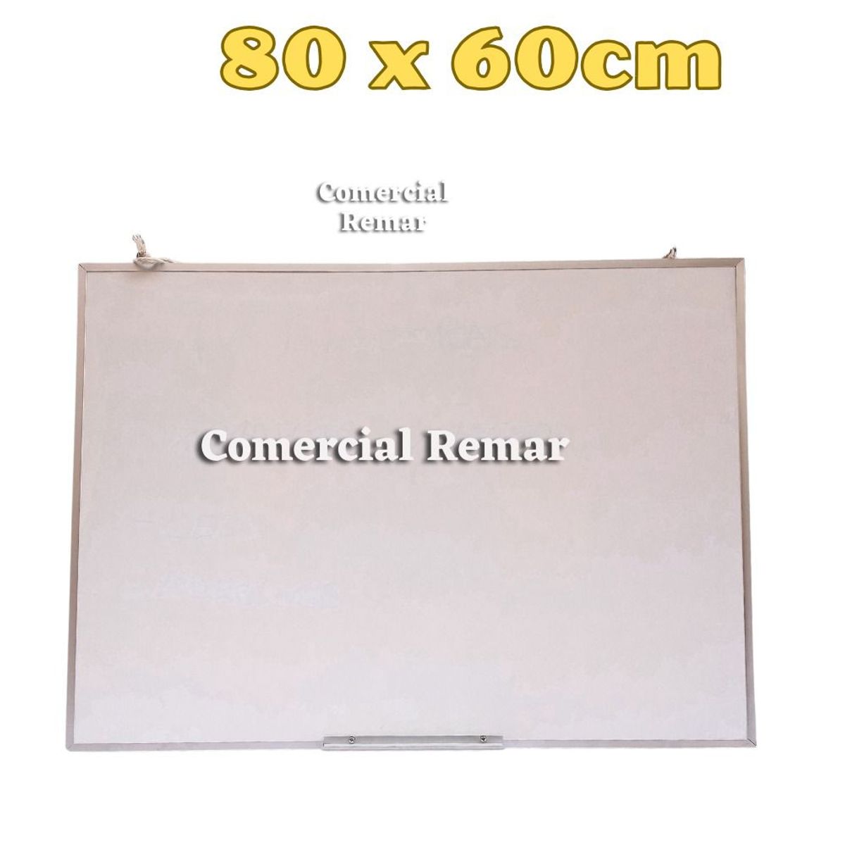 GENERICO - Pizarra Acrílica 80x60cm Nacional Borde Aluminio Portaplumon