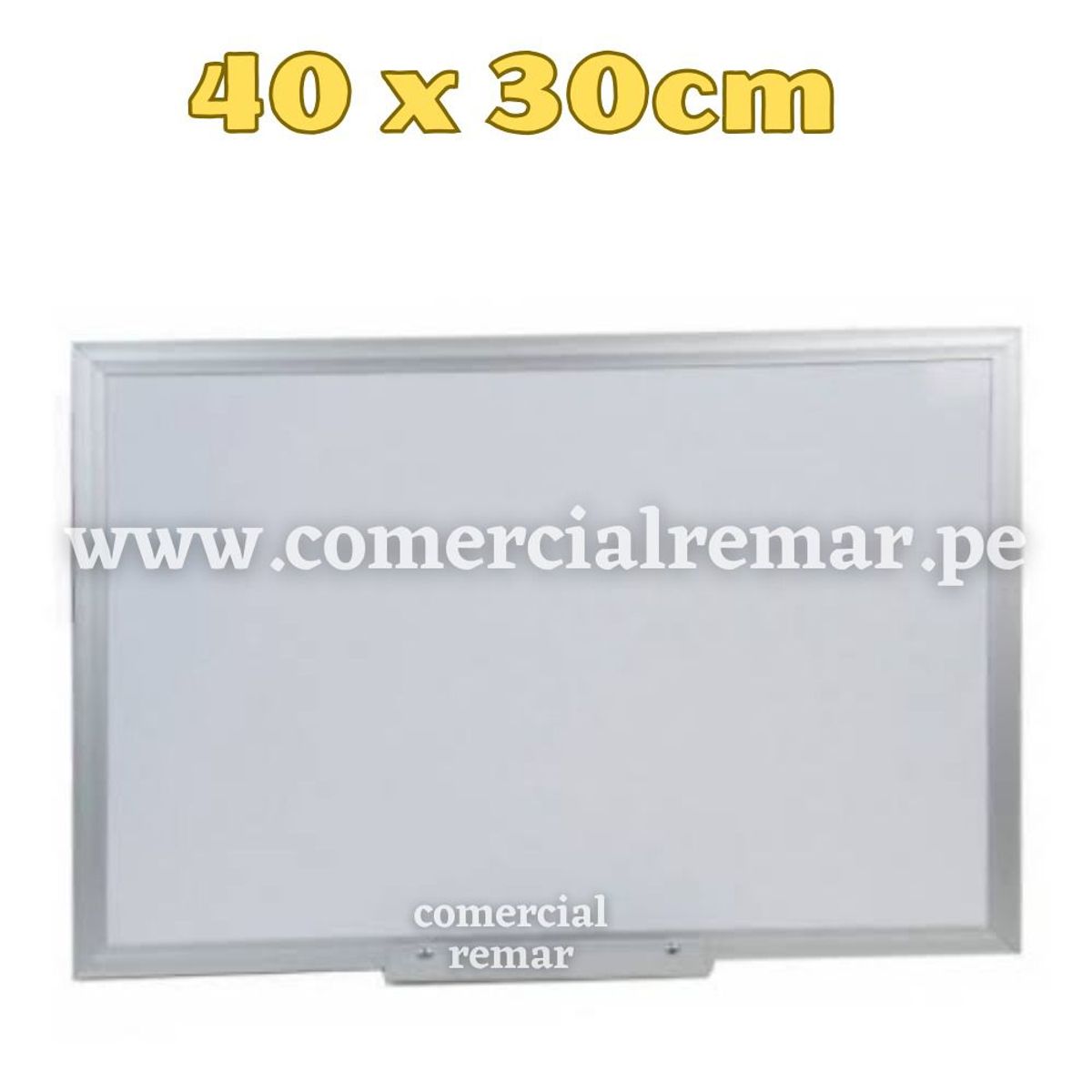 GENERICO - Pizarra Acrílica Nacional 40x30cm Borde de Aluminio