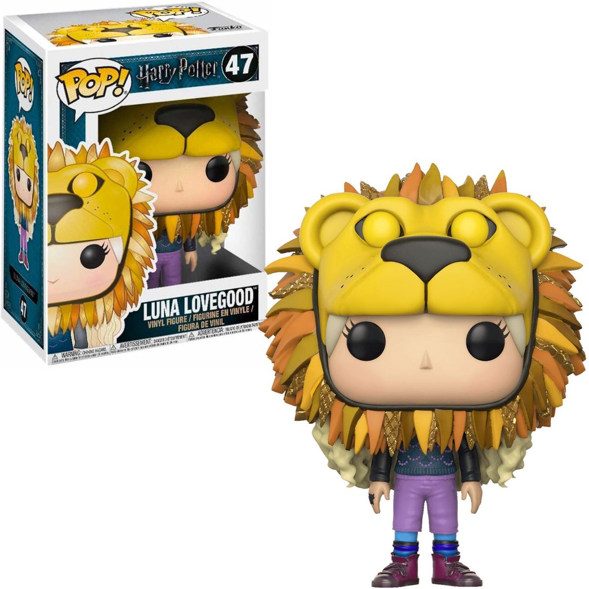 FUNKO - Funko pop Luna Lovegood cabeza de león 47 - Harry Potter