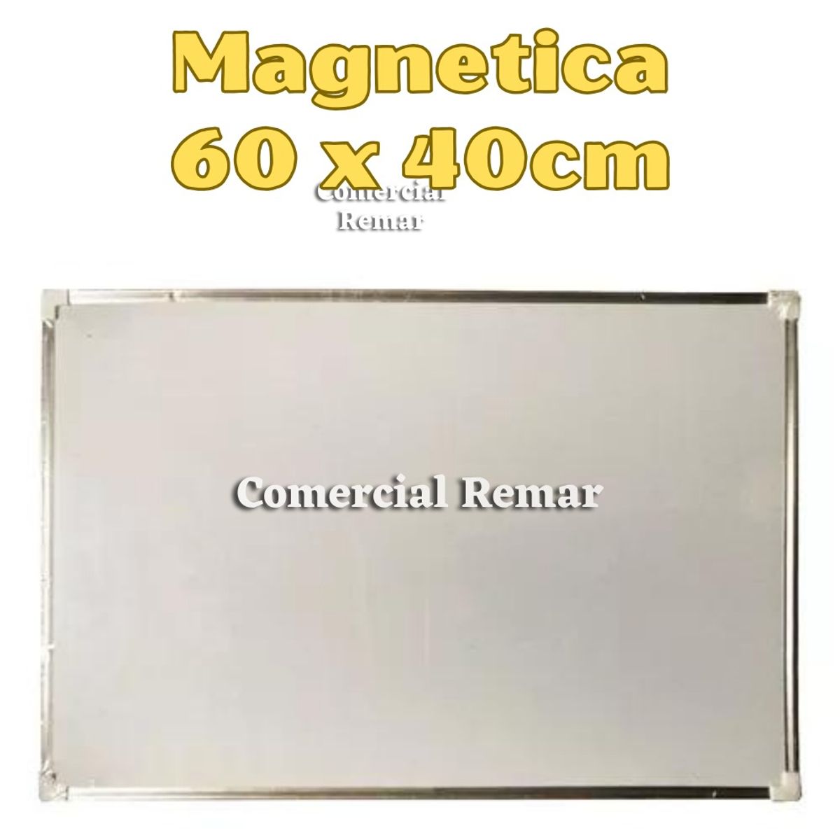 GENERICO - Pizarra Acrilica Imantada Magnetica 60x40cm Doble Cara