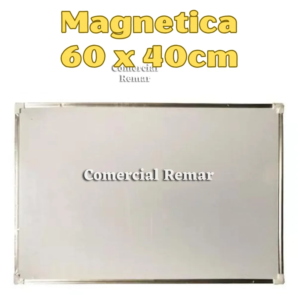 GENERICO - Pizarra Acrilica Imantada Magnetica 60x40cm Doble Cara