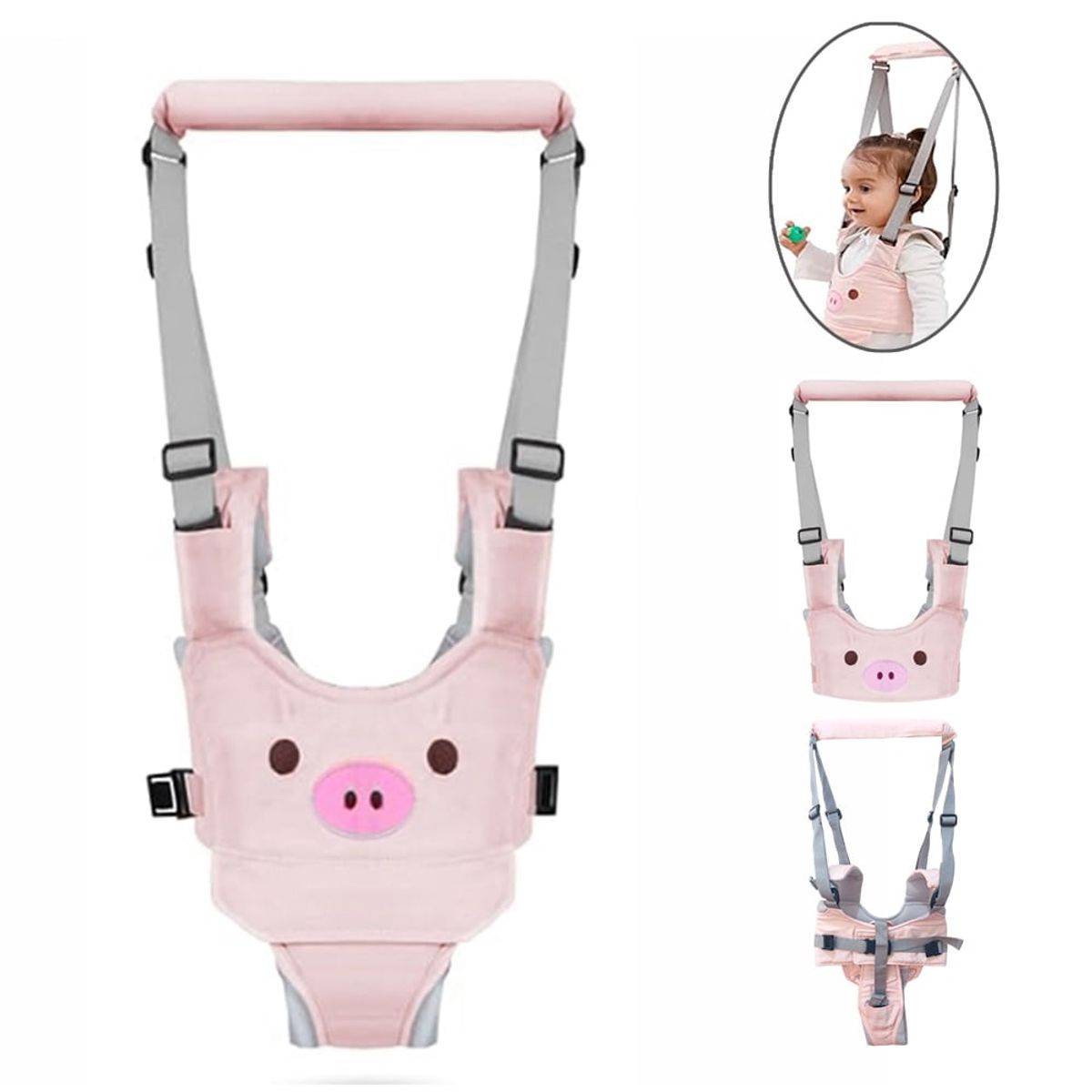 GENERICO - Arnes caminador 2 en 1 Animalito Cerdita para bebe