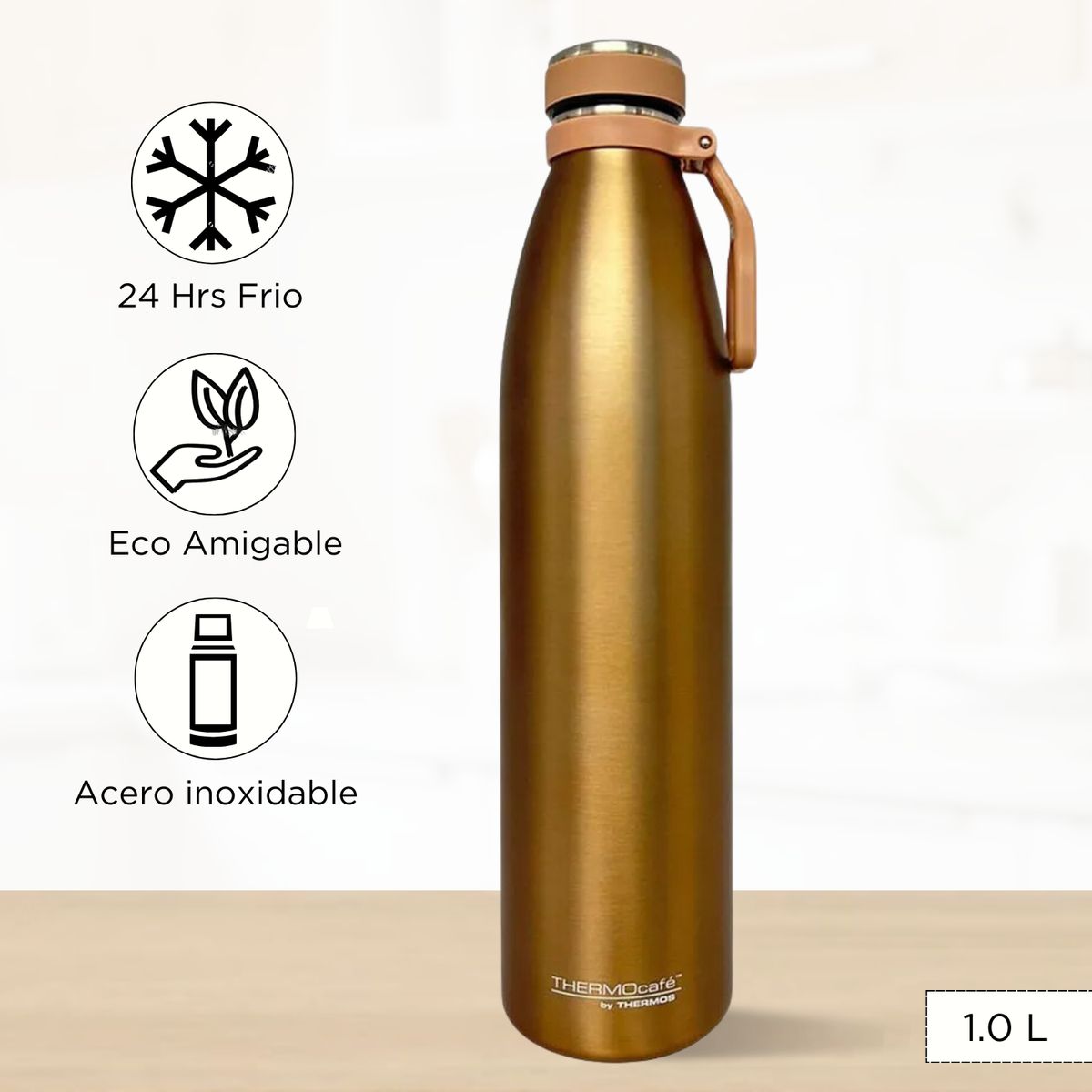 THERMOS - Tomatodo Termico Moray 1 Lt Dorado