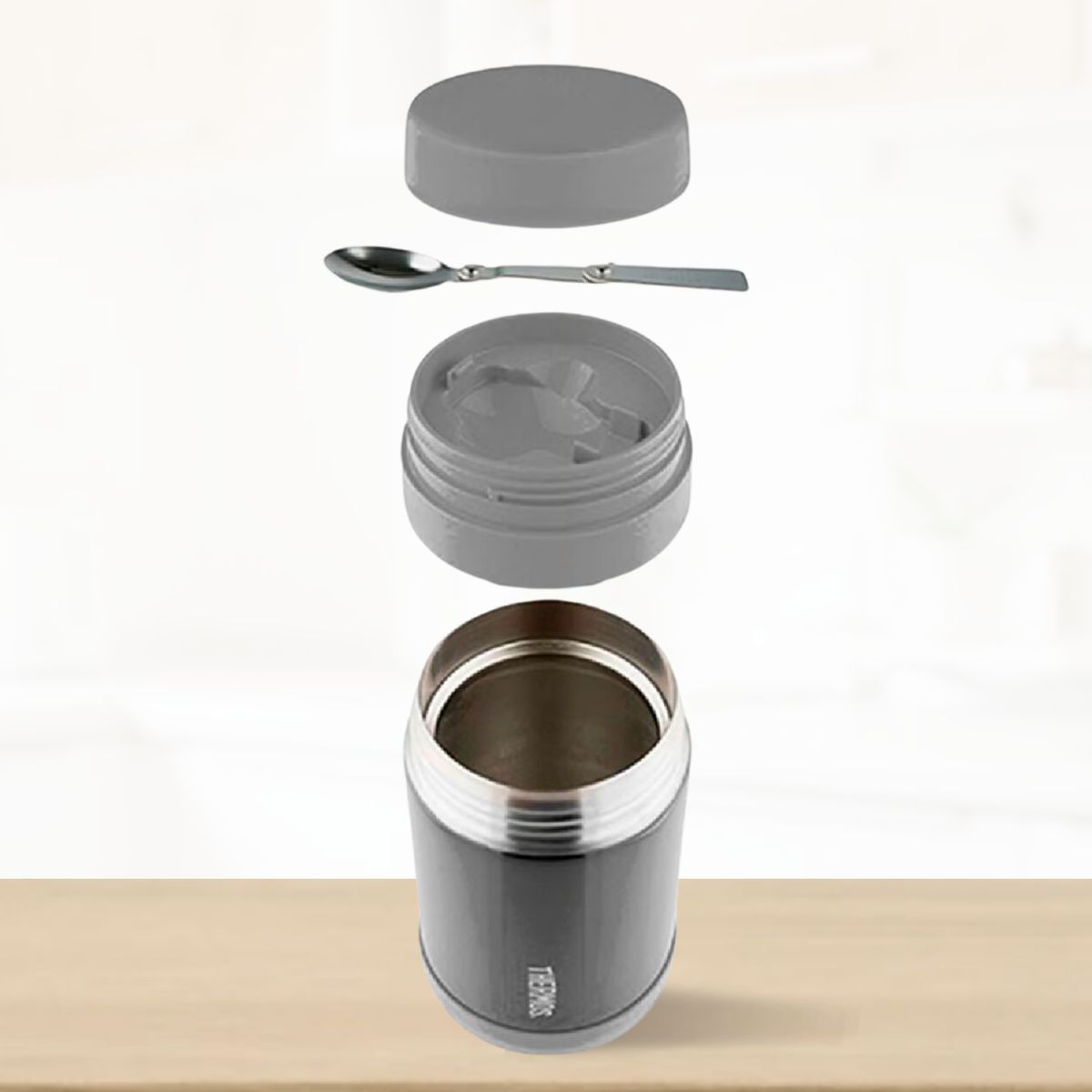 THERMOS - Termo de Comida para Niños FOOD 470 Ml Gris
