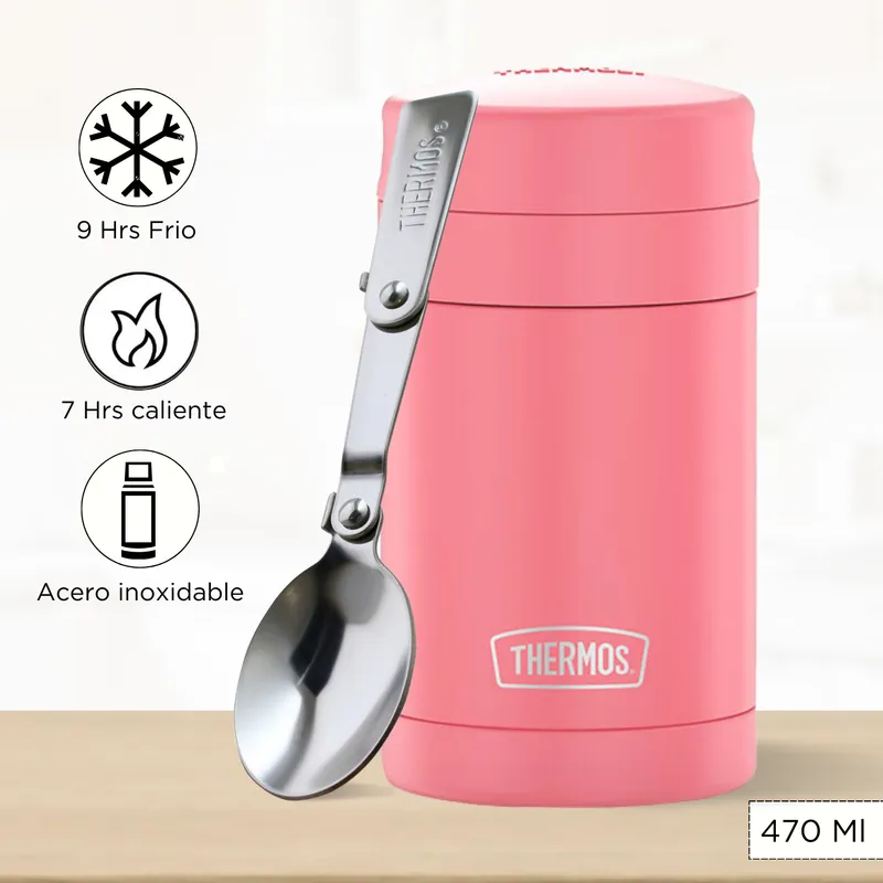 THERMOS - Termo de Comida para Niños FOOD 470 Ml Rosado