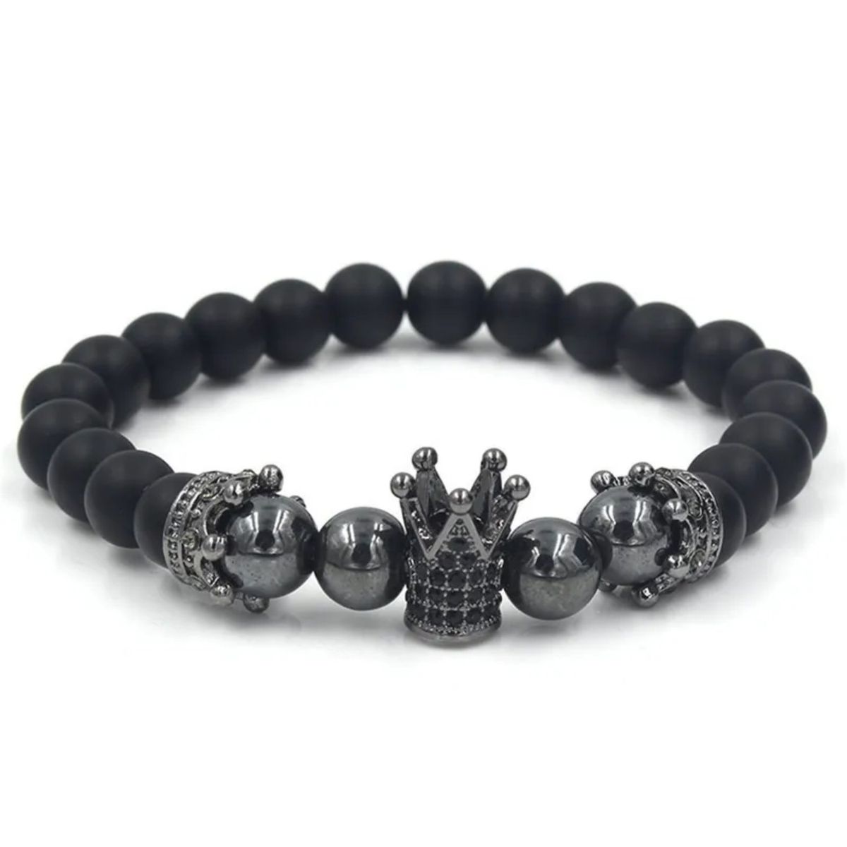 GENERICO - Pulsera Punk para Hombre con Símbolo de Cobre y Diamantes de Imitación