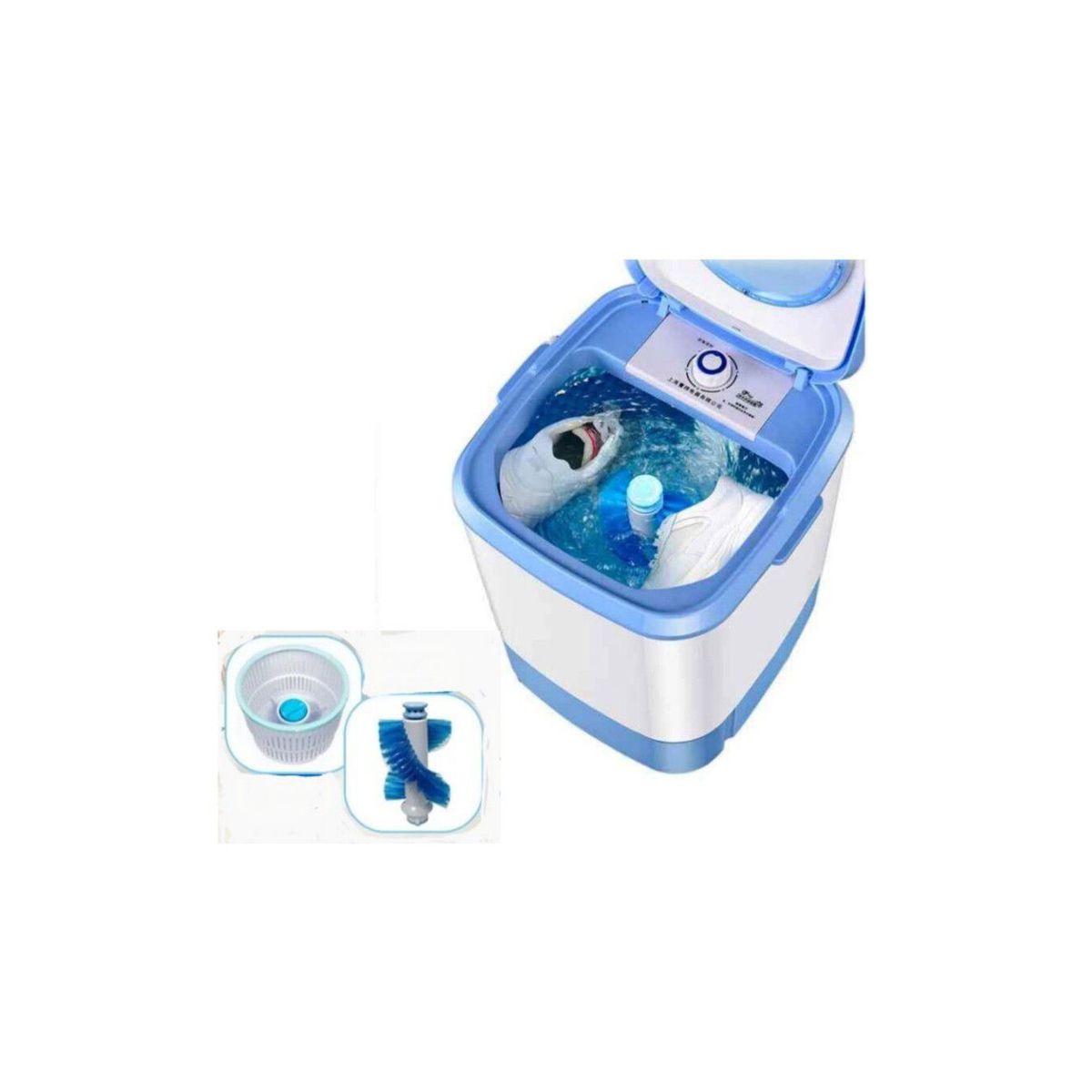 GENERICO - Mini Lavadora 6,5kg Tambor De Acero Inox Lava Enjuaga Centrifuga ZAPATILLAS  PRENDAS PEQUEÑAS