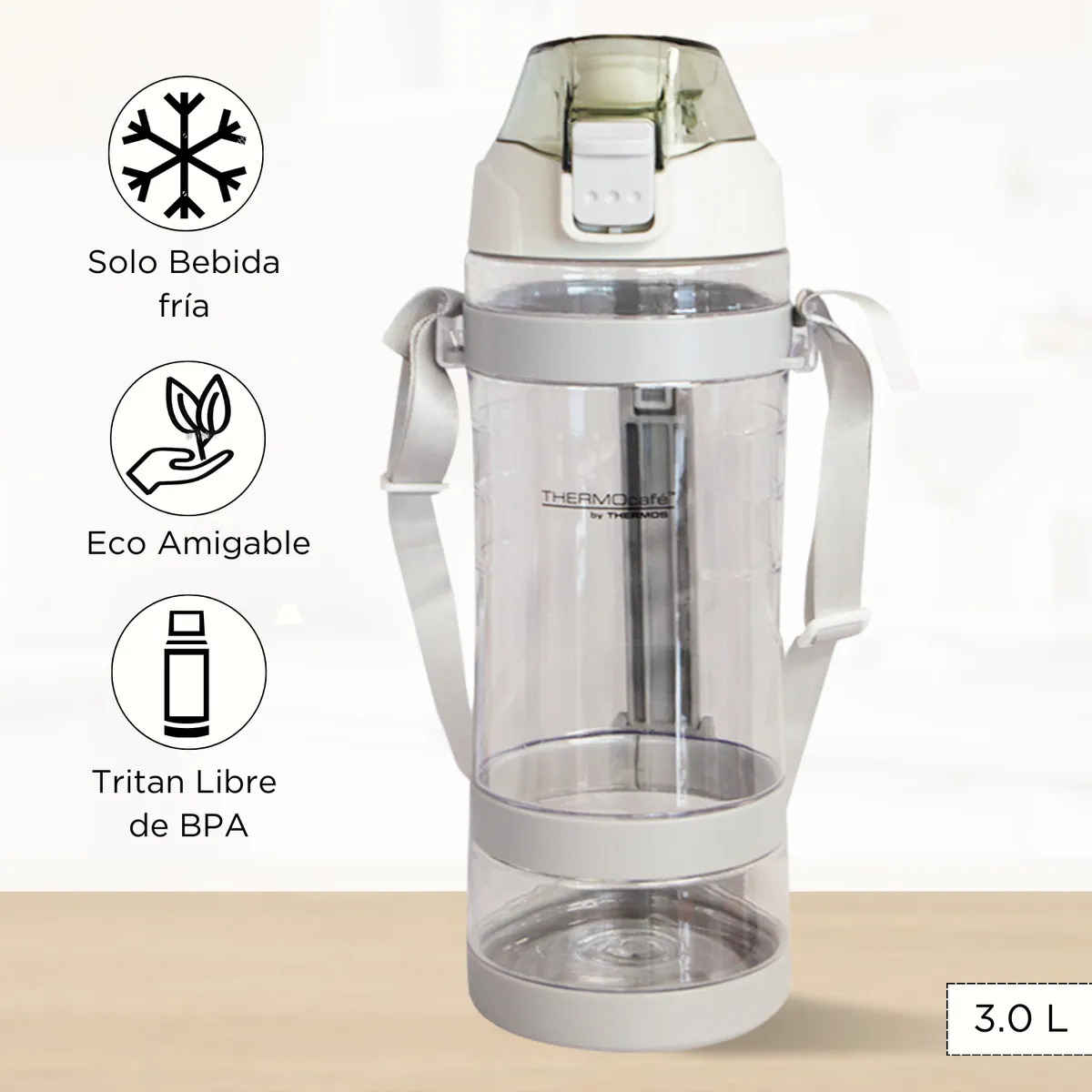 THERMOS - Tomatodo Deportivo Camp 3 Lt Gris