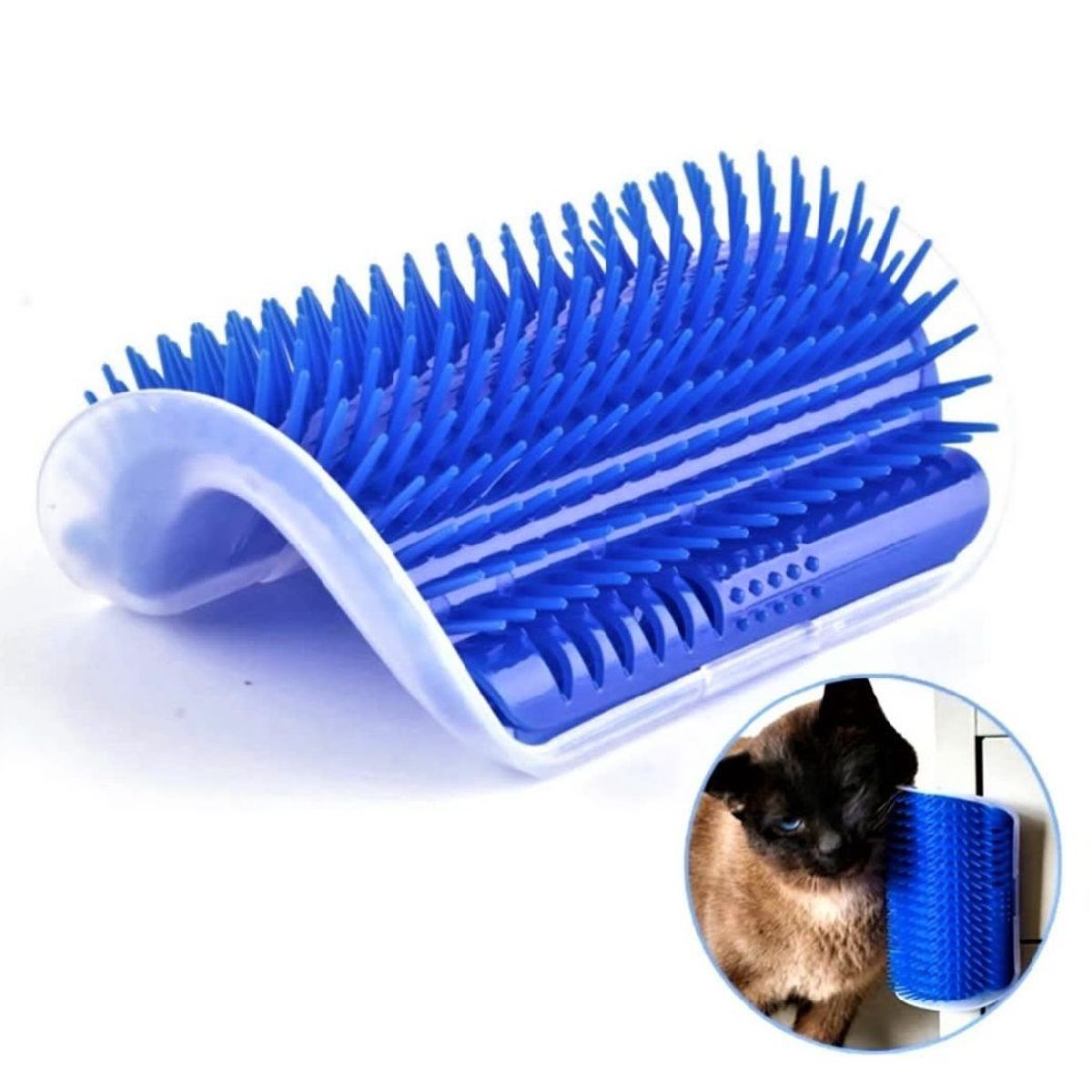 GENERICO - cepillo rascador de esquina para gato numbell.