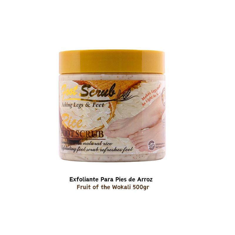 WOKALI - Exfoliante Para Pies a Base de Arroz Wokali de 500g