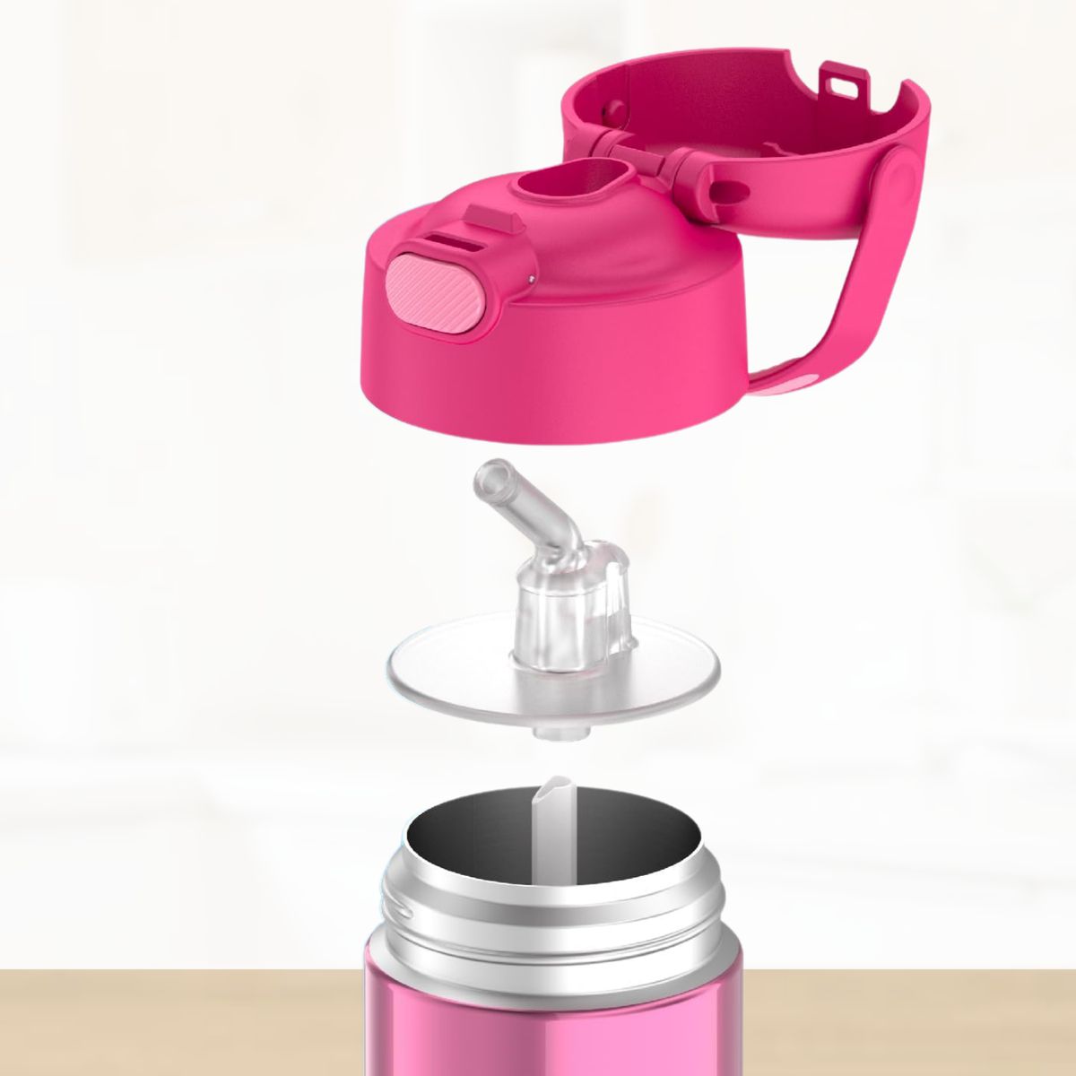 THERMOS - Tomatodo Termico para Niños Funtainer 355 Ml Rosado