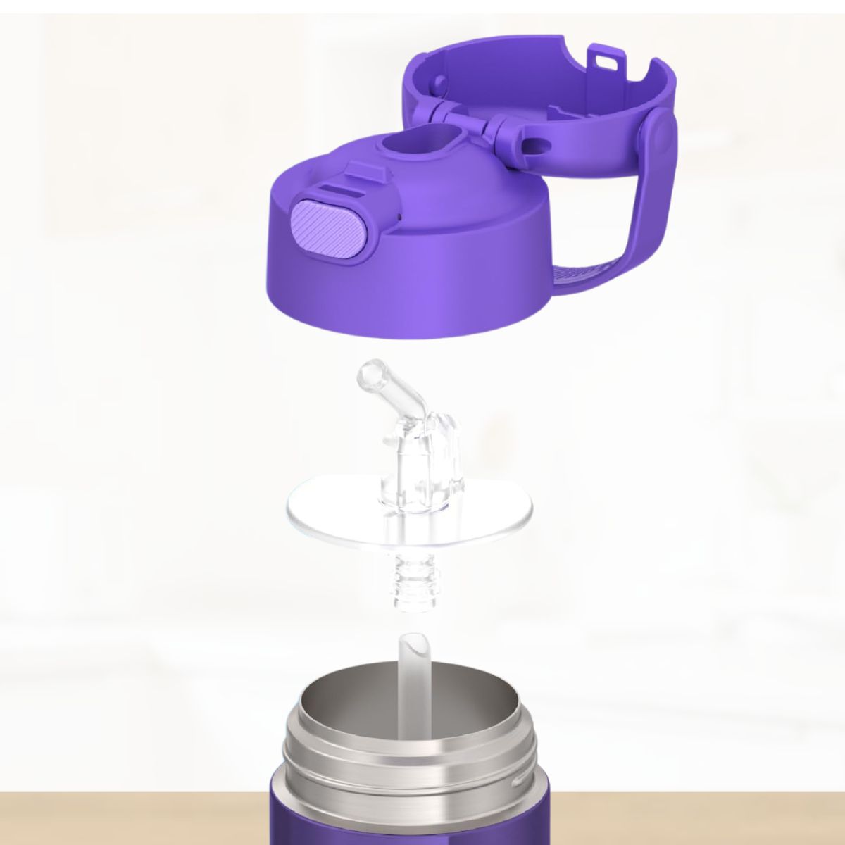 THERMOS - Tomatodo Termico para Niños Funtainer 355 Ml Morado