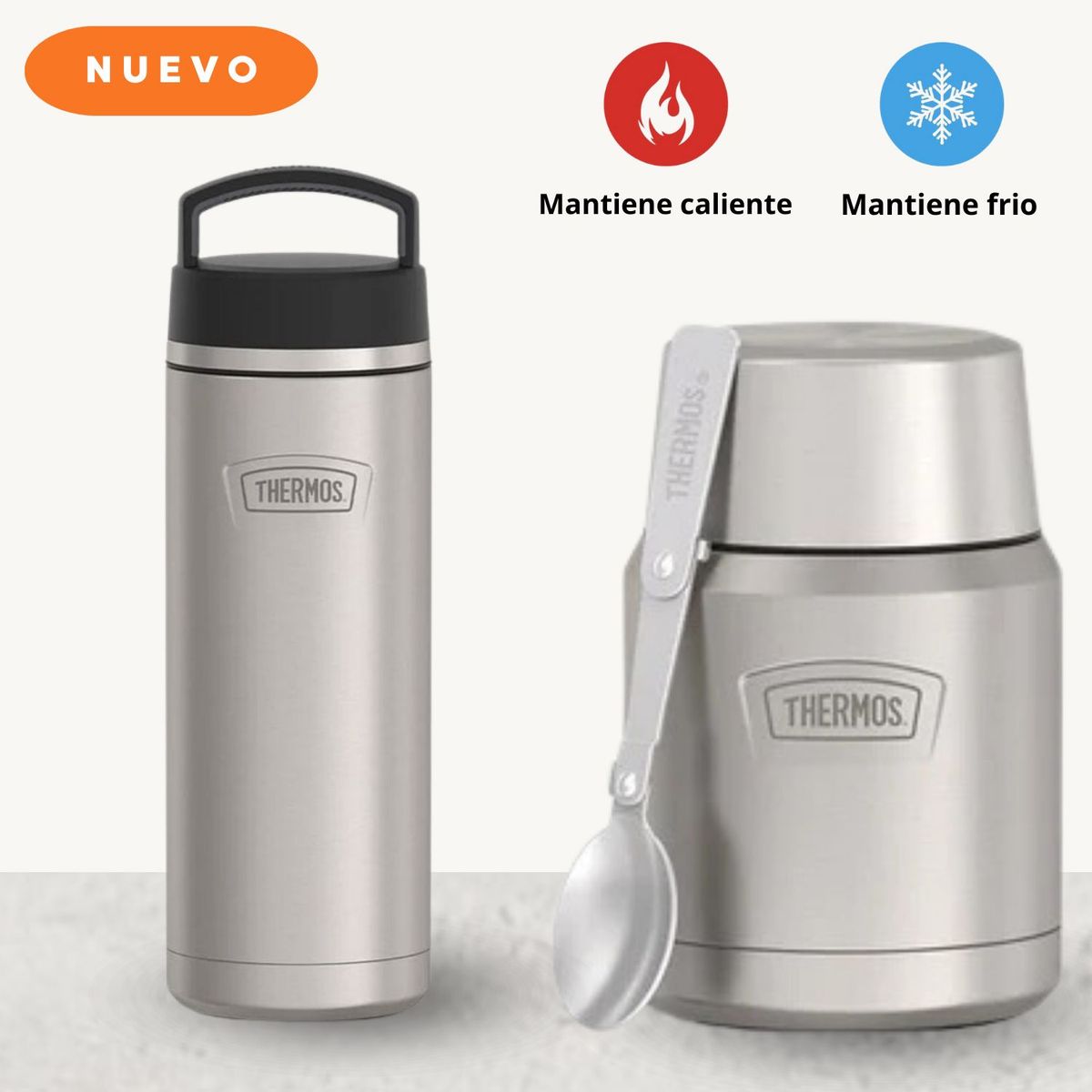 THERMOS - PACK ICON TERMO PARA ALIMENTO Y BEBIDA 710ML GRIS
