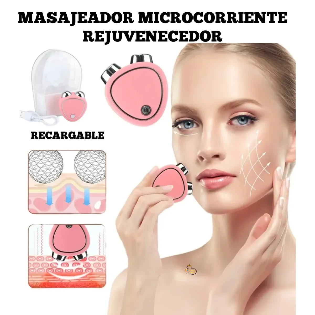 OEM - Masajeador Facial MicroCorriente Rejuvenecimiento y Tonificación