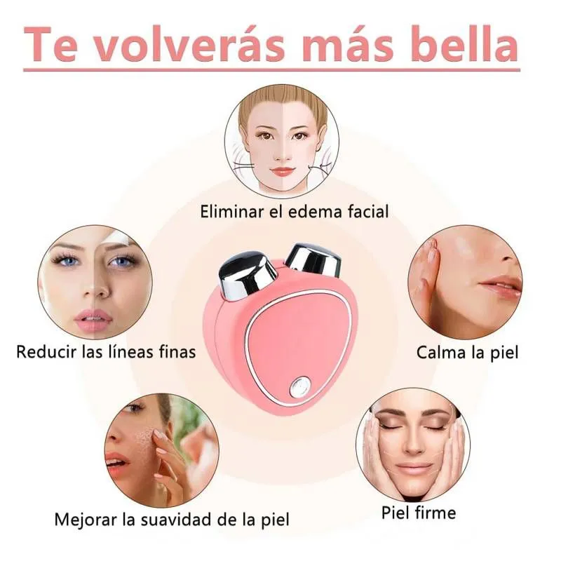 "Masajeador Facial MicroCorriente Rejuvenecimiento y Tonificación"
