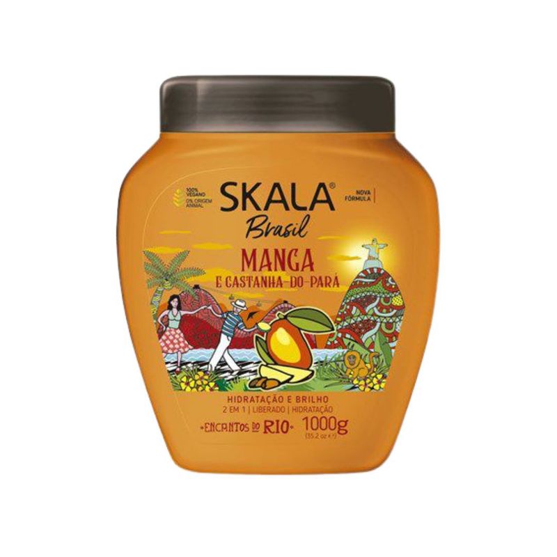 SKALA - Mascarilla Cap 2 En 1 Manga Y Castaña Anti-frizz Skala Brasil 1Kg