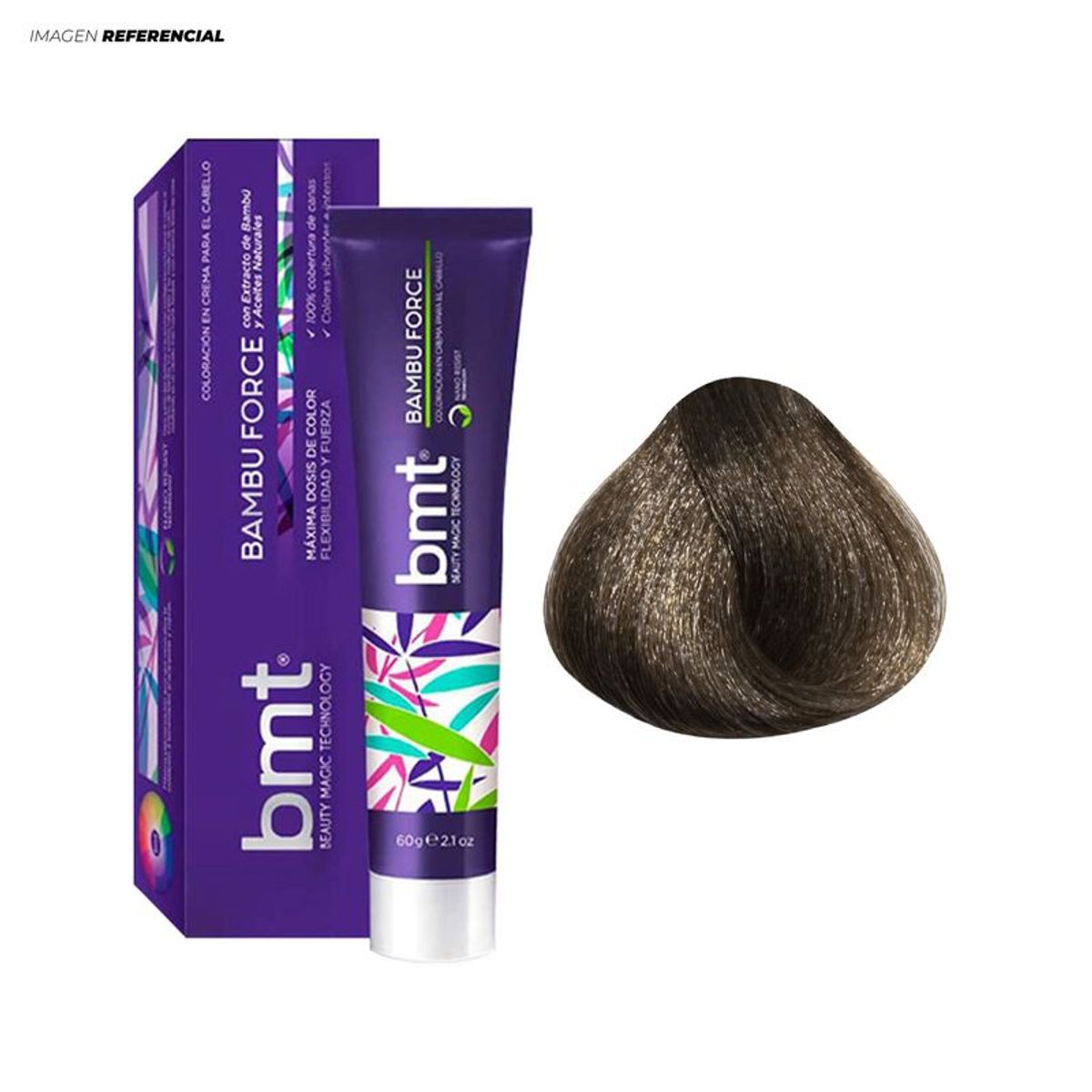 GENERICO - BMT Bambú Forcé Tinte 7-1 Rubio Medio Cenizo