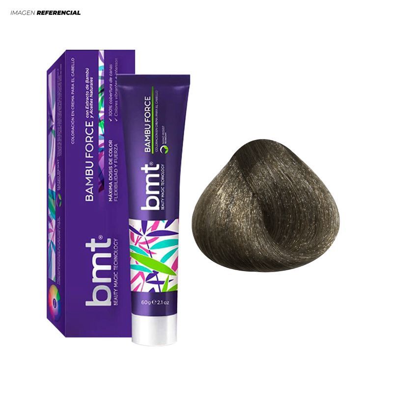 GENERICO - BMT Bambú Forcé Tinte 8-1 Rubio Claro Cenizo