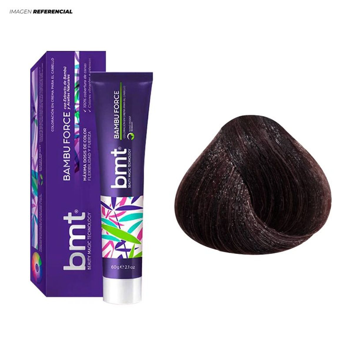 GENERICO - BMT Bambú Forcé Tinte 5-5 Castaño Claro Caoba