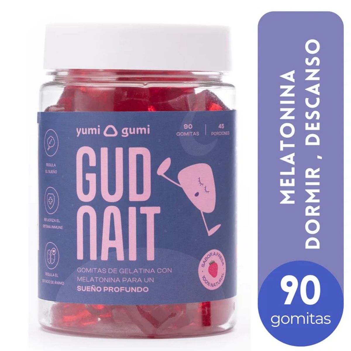 YUMI GUMI - Gud Nait Gomitas Yumi Gumi 90 Und Fresa