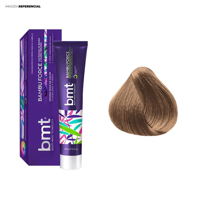 GENERICO - BMT Bambú Forcé Tinte 08 Rubio Claro Natural Intenso