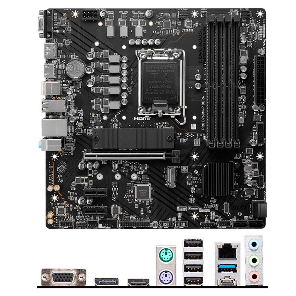 MSI - Motherboard MSI PRO B760M-P DDR4 Chipset Intel B760 LGA1700 mATX
