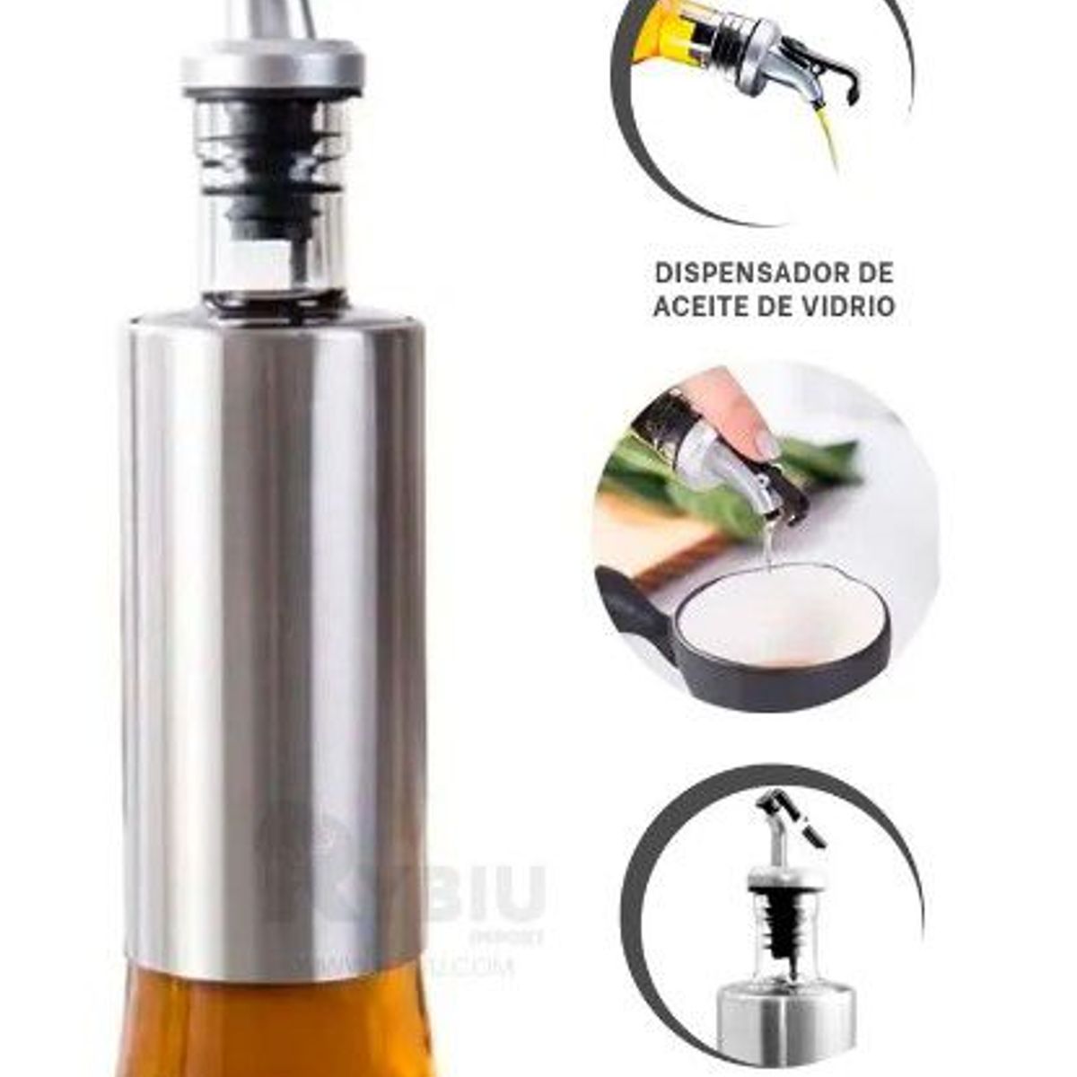 GENERICO - Dispensador de Aceite o Vinagre de 500 ml modelo 2