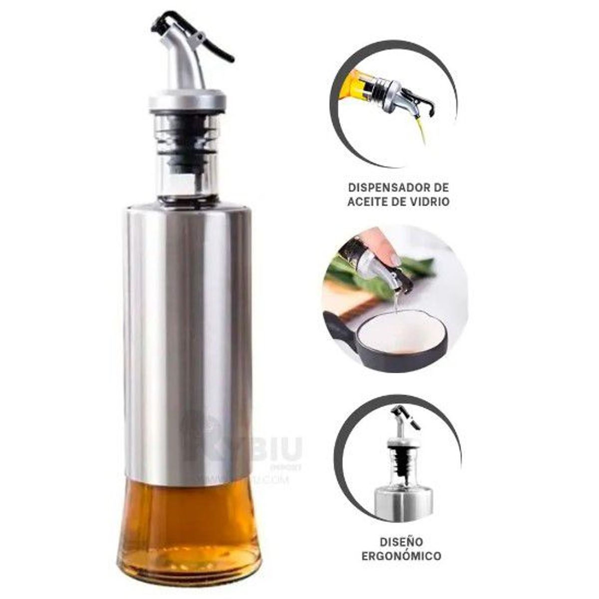 GENERICO - Dispensador de Aceite o Vinagre de 500 ml modelo 2