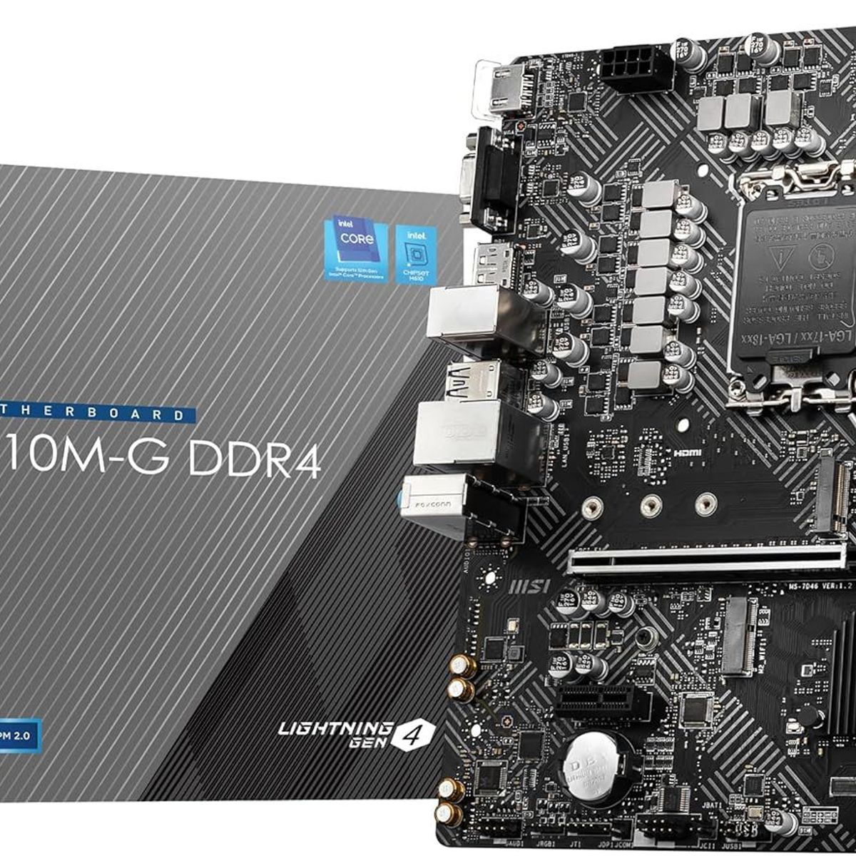 MSI - Motherboard MSI PRO H610M-G DDR4 Chipset Intel H610 LGA1700 mATX