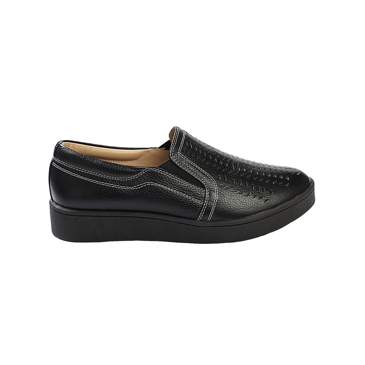 ESTODAS - Zapatilla de Cuero Estodas Sneaker 23 Negro