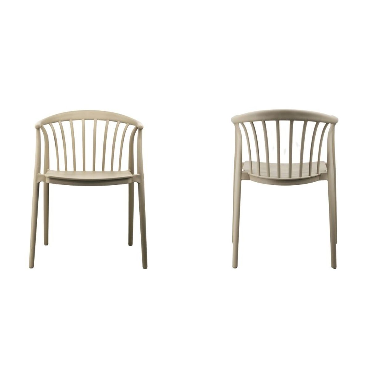 NIHM - Silla de Comedor de Polipropileno Vima Beige