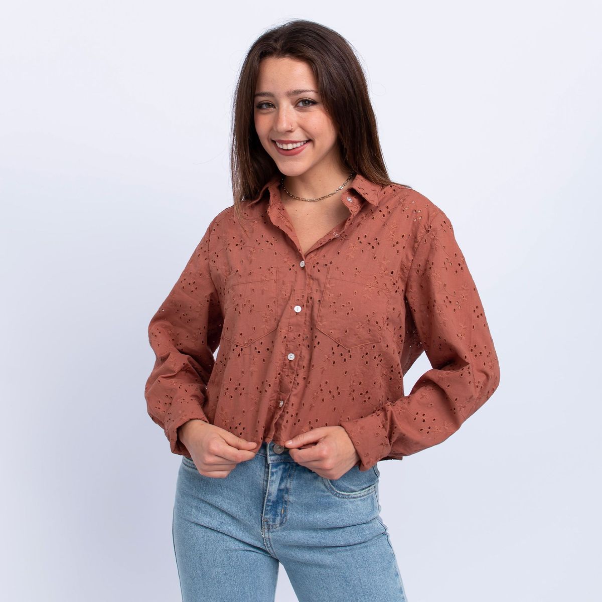 EVANIC - CAMISA CROP BRODERI - EVANIC MUJER