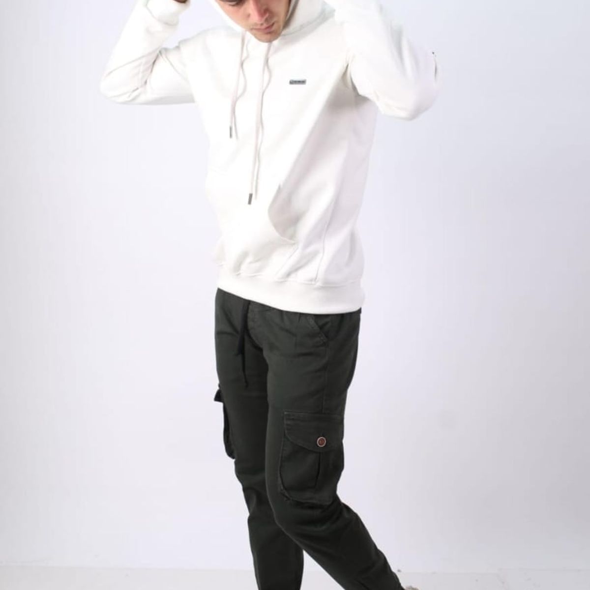 GENERICO - Jogger verde militar para hombre