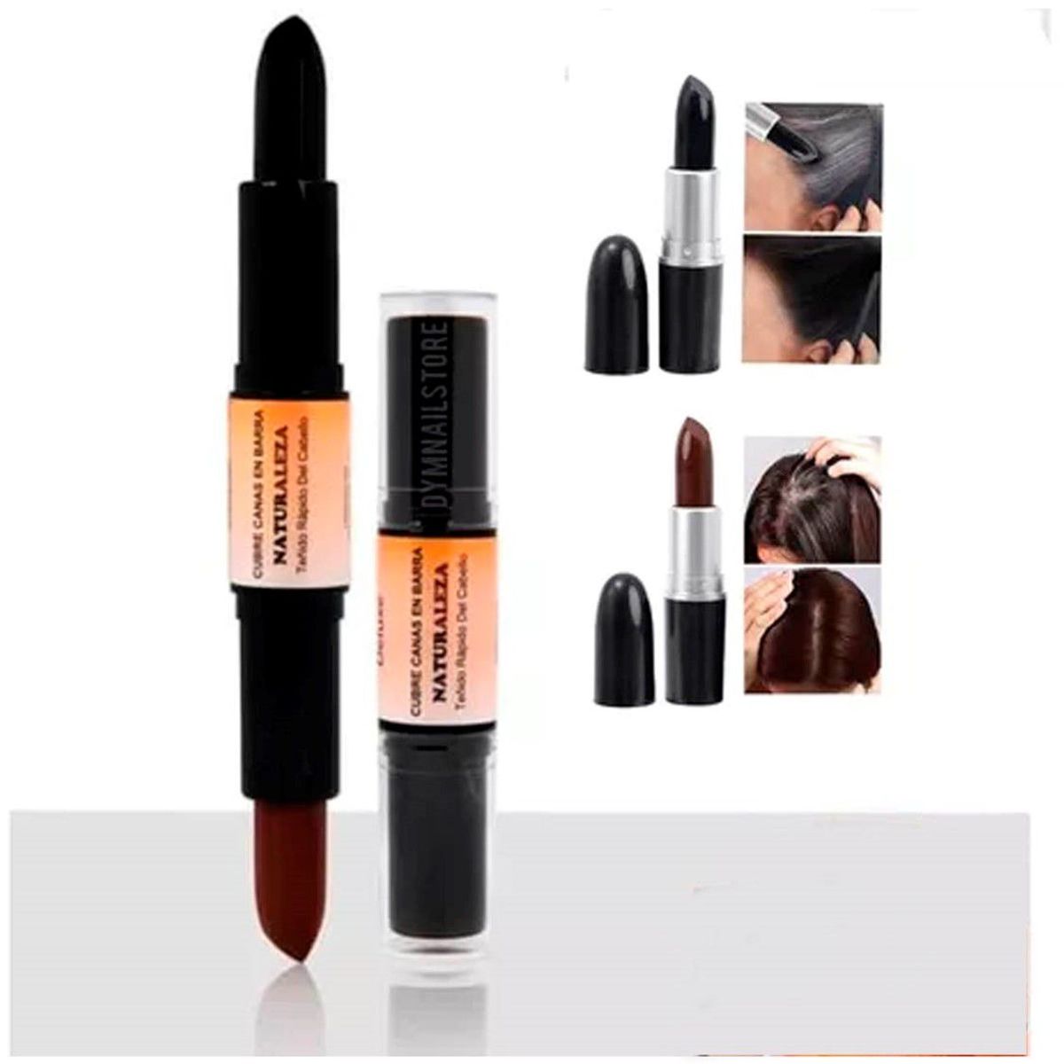 GENERICO - Cubre canas en barra duo negro y marron