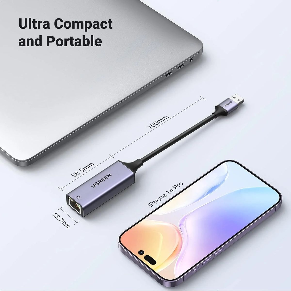 UGREEN - Adaptador Usb 3.0 Ethernet RJ45 Giga Ugreen Win Mac Linux CM209 50922