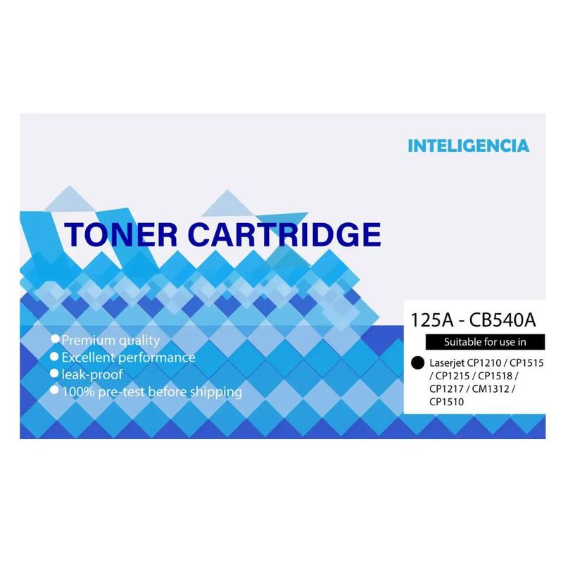 UNIVERSAL - Tóner HP 125A Negro CB540A Compatible
