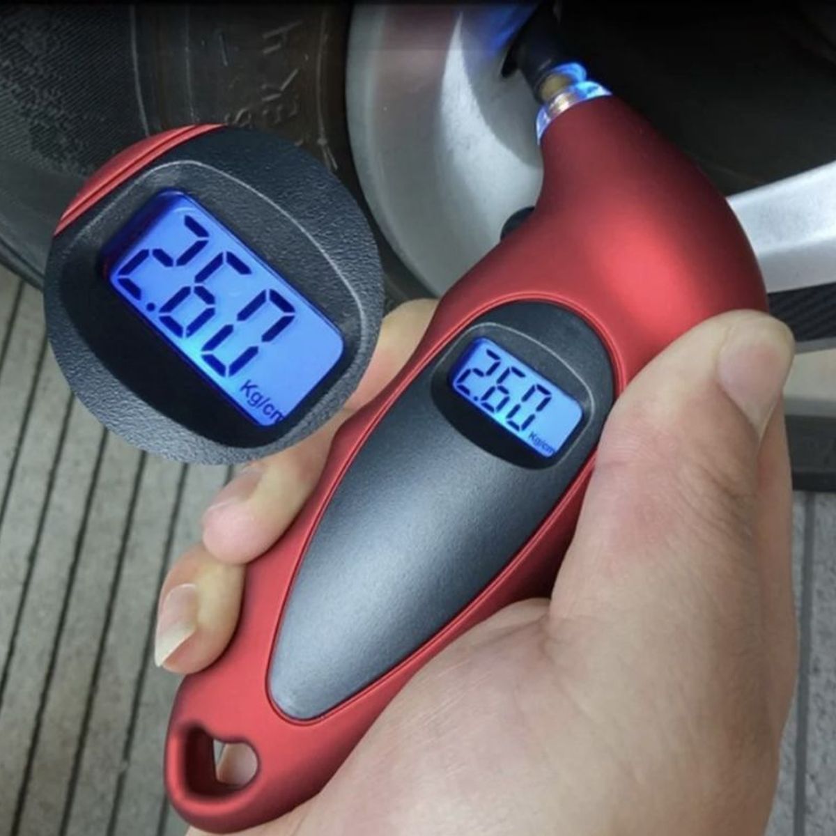 GENERICO - Medidor de Presión de Llantas Digital