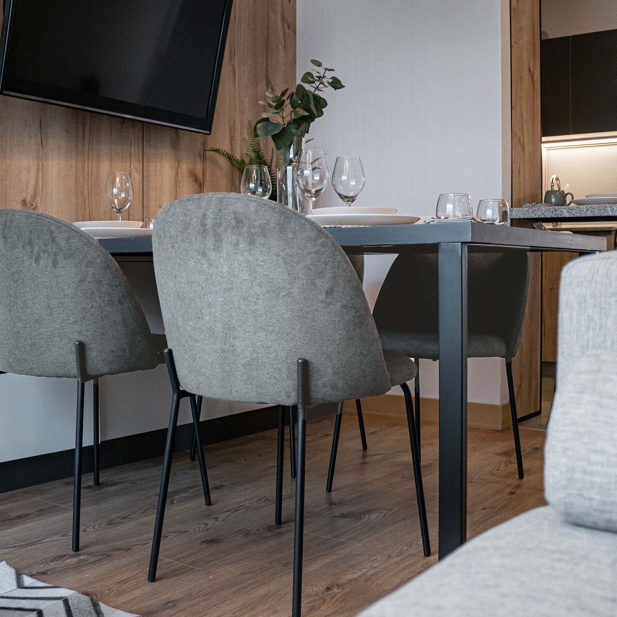 NIHM - Silla de Comedor Malasana Gris Oscuro