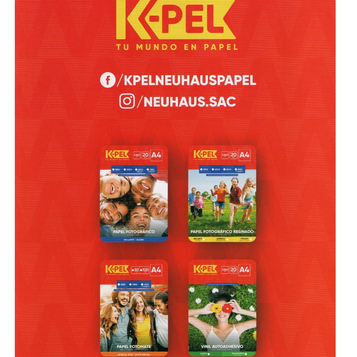 GENERICO - K-PEL Papel Foto Mate Especial 110 grm X 100 hojas A4