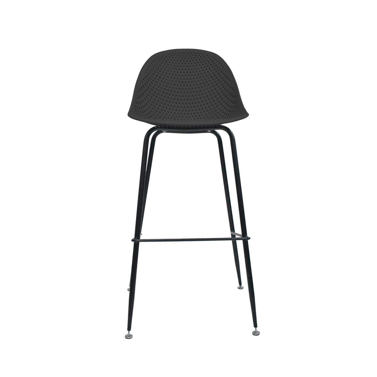 BONNO - Silla Banco para Bar Yoku Negro Bonno