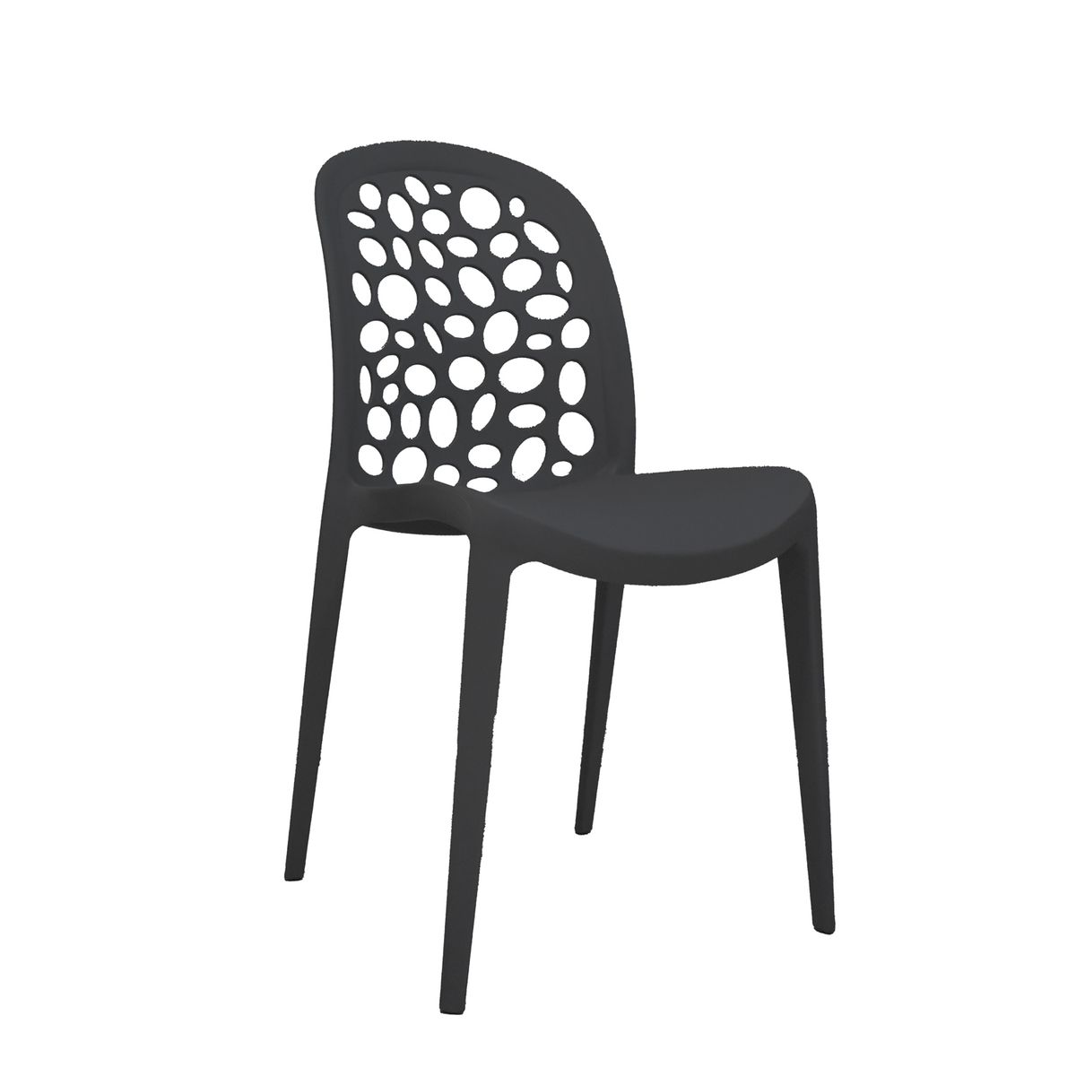 BONNO - Silla de Diseño Burbuja Negro Bonno