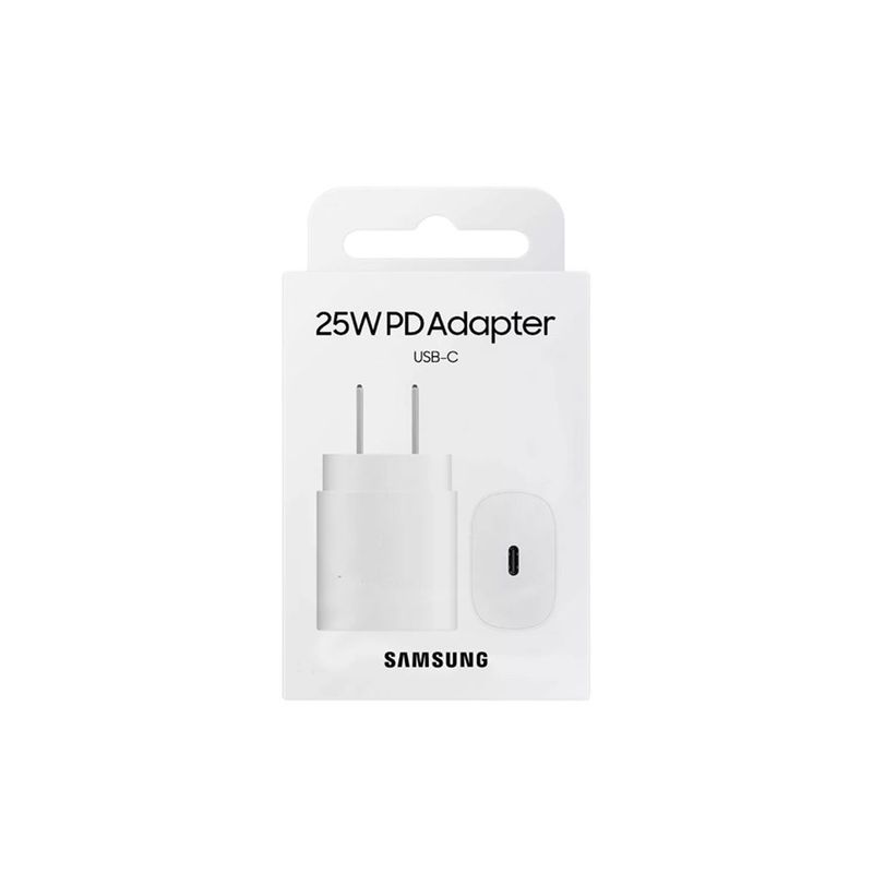 SAMSUNG - Cargador Samsung 25W para Galaxy A55 - Blanco