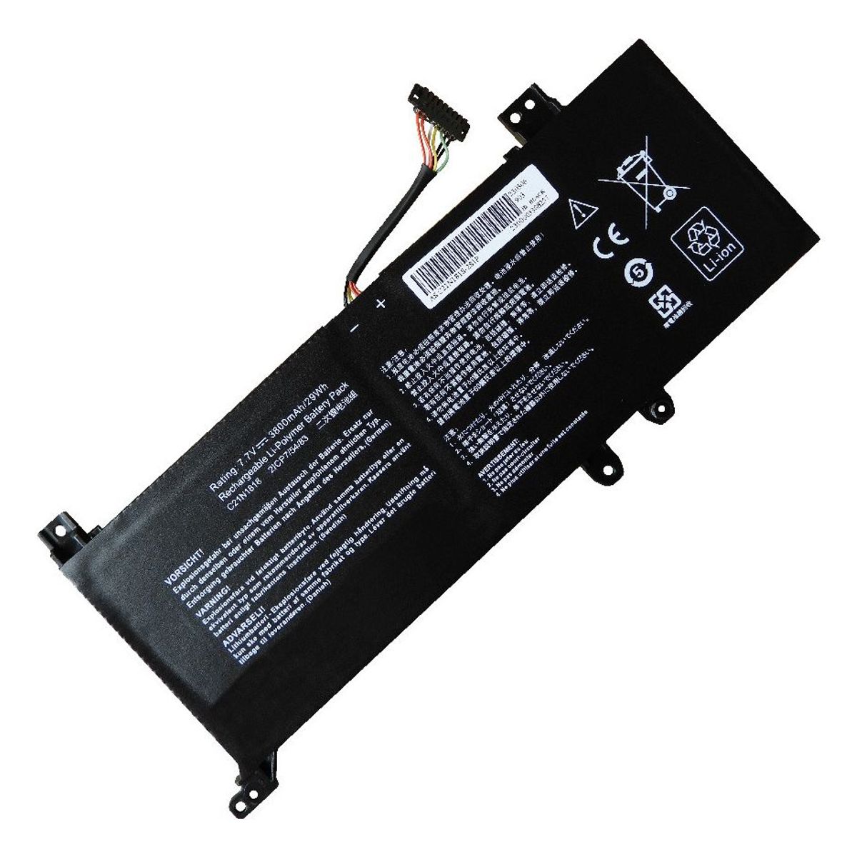 GENERICO - BATERIA PARA ASUS C21N1818  TYPE B 37Wh 77V 2 CELDAS F512FA